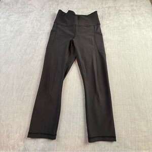 Old Navy Active Powersoft High Rise Leggings Black‎ Go-Dry Pockets Womens Small